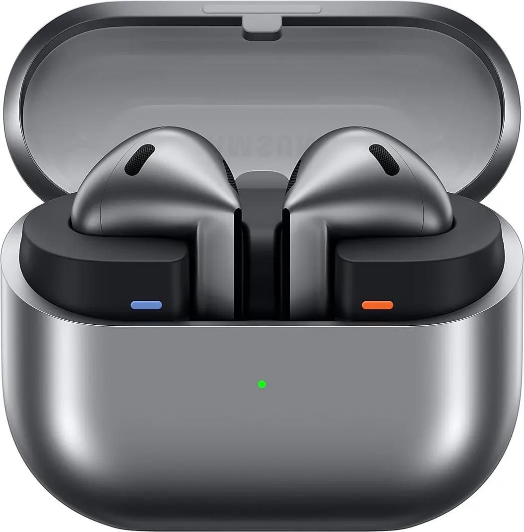 Наушники Samsung Galaxy Buds 3, Bluetooth, вкладыши, серебристый [sm-r530nzaacis]